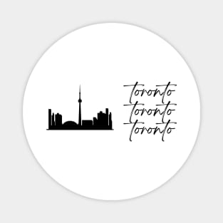 Toronto Toronto Toronto Skyline Magnet